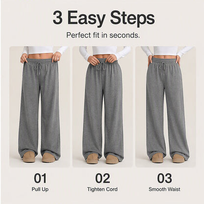 ⌛Limited-Time Offer-Women's High Waisted Wide-Leg Drawstring Pants