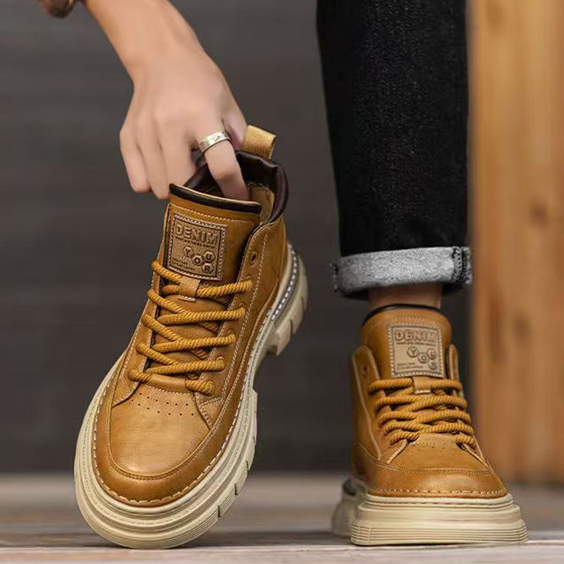 ⌛Limited-Time Offer-Men's Retro Waterproof Ankle Boots