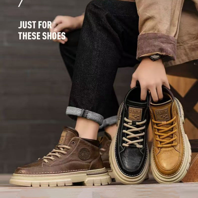 ⌛Limited-Time Offer-Men's Retro Waterproof Ankle Boots