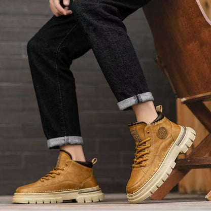 ⌛Limited-Time Offer-Men's Retro Waterproof Ankle Boots