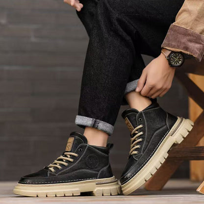 ⌛Limited-Time Offer-Men's Retro Waterproof Ankle Boots