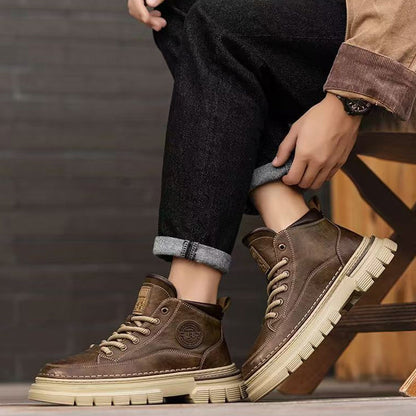 ⌛Limited-Time Offer-Men's Retro Waterproof Ankle Boots