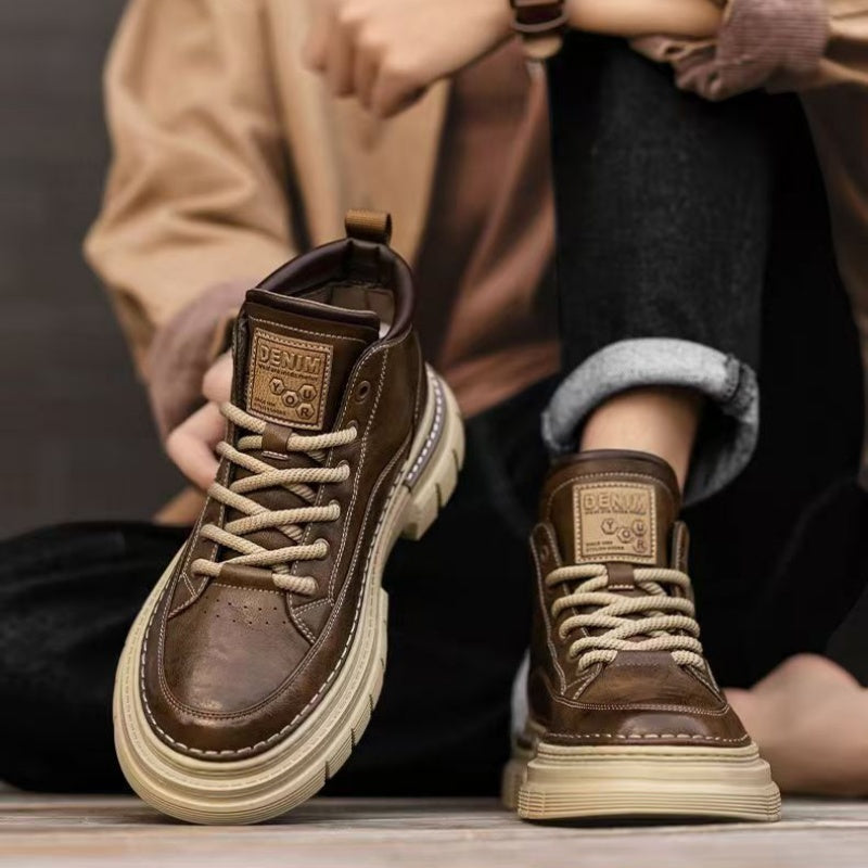 ⌛Limited-Time Offer-Men's Retro Waterproof Ankle Boots