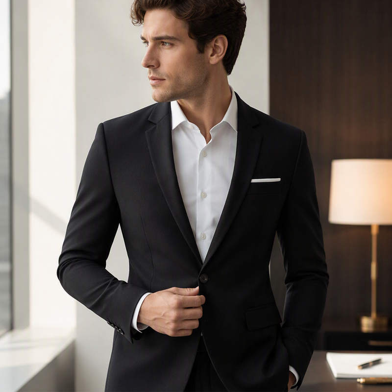 ✨Limited-Time Offer-Men Slim Fit Button Lapel Blazer