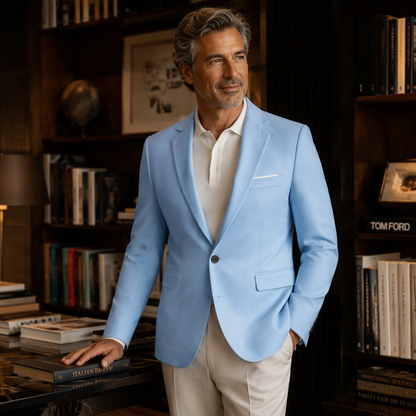 ✨Limited-Time Offer-Men Slim Fit Button Lapel Blazer