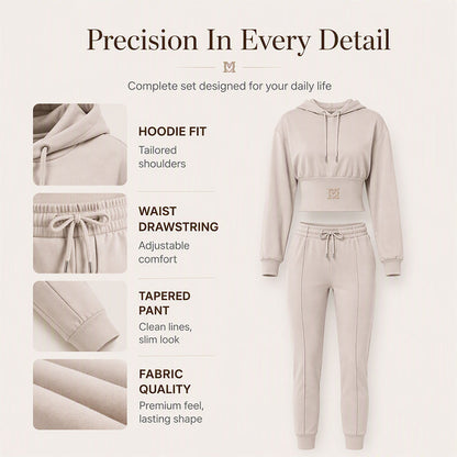 🍁New Fall Collection-Women's Cinched Waist Hoodie & Pants Set