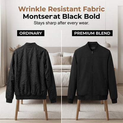 🧥 Rugged Western Style | Men's Suede-Look Relaxed-Fit Zip-Up Bomber Jacket