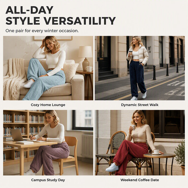 Women's Casual Straight-Leg Drawstring Pants