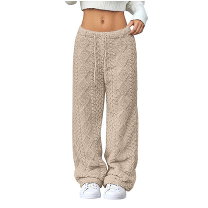 Women's Casual Straight-Leg Drawstring Pants