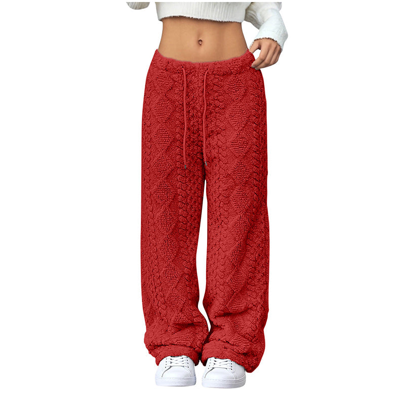 Women's Casual Straight-Leg Drawstring Pants