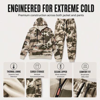⌛Limited-Time Offer-Men's Camouflage Warm Hoodie & Pants Set