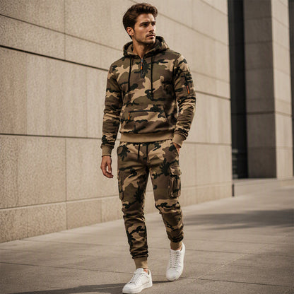 ⌛Limited-Time Offer-Men's Camouflage Warm Hoodie & Pants Set