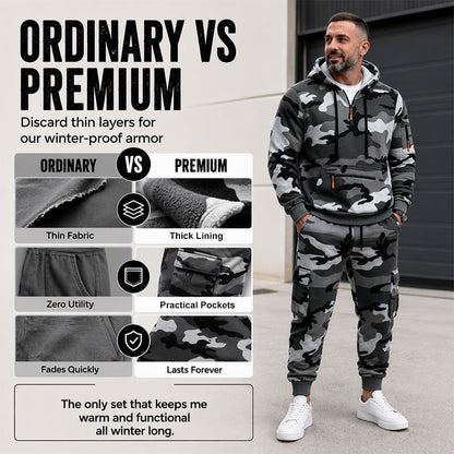 ⌛Limited-Time Offer-Men's Camouflage Warm Hoodie & Pants Set