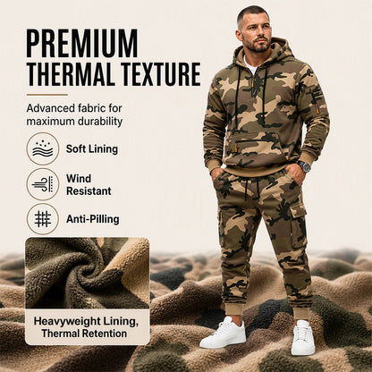 ⌛Limited-Time Offer-Men's Camouflage Warm Hoodie & Pants Set