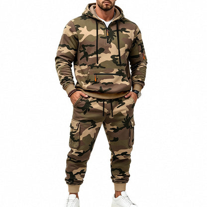⌛Limited-Time Offer-Men's Camouflage Warm Hoodie & Pants Set