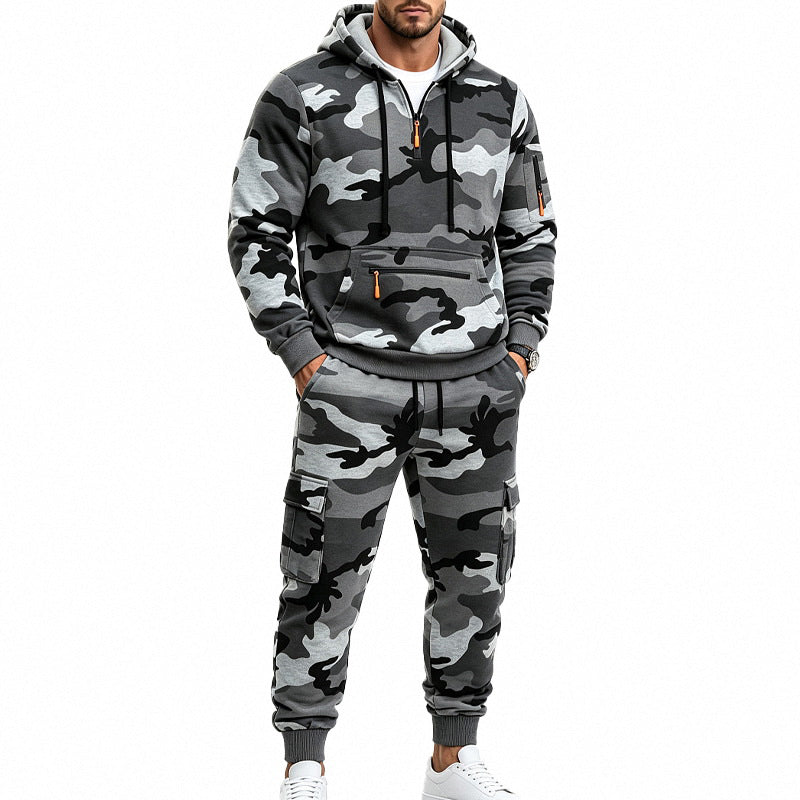 ⌛Limited-Time Offer-Men's Camouflage Warm Hoodie & Pants Set