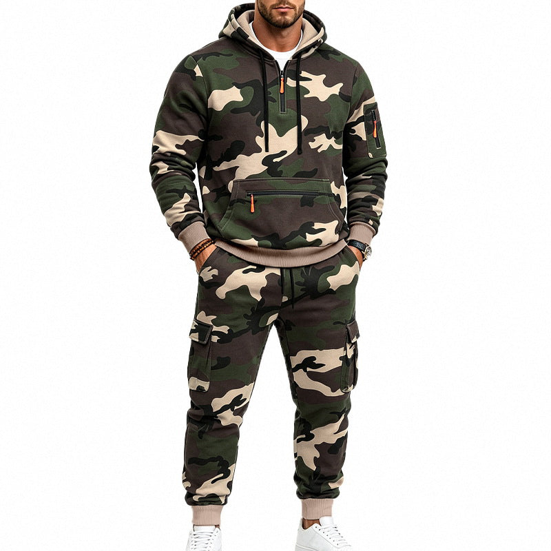 ⌛Limited-Time Offer-Men's Camouflage Warm Hoodie & Pants Set