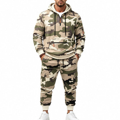 ⌛Limited-Time Offer-Men's Camouflage Warm Hoodie & Pants Set