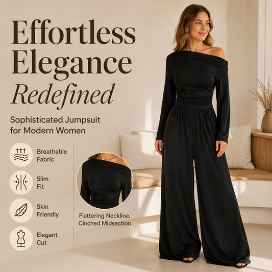 ✨ Flattering Denim Style | Women's High-Waisted Wide-Leg Jeans with Front Pockets
