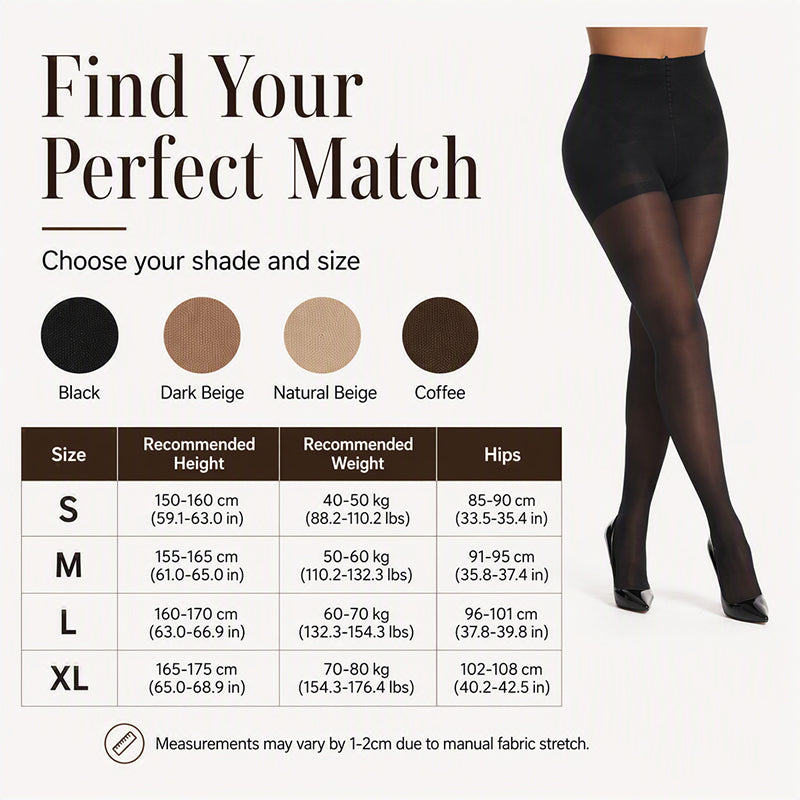 ✨ Smooth Everyday Comfort | Women's Run-Resistant Ultra-Sheer Invisible Pantyhose