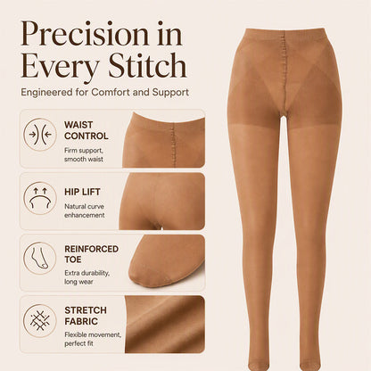 ✨ Smooth Everyday Comfort | Women's Run-Resistant Ultra-Sheer Invisible Pantyhose