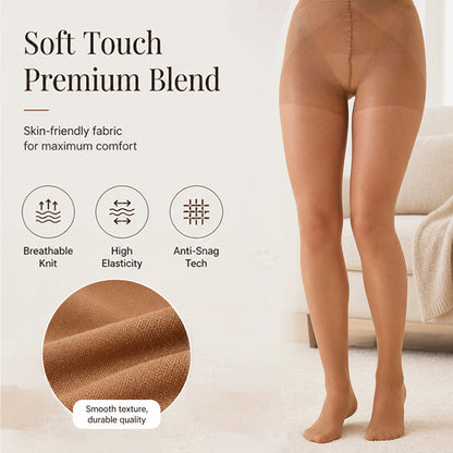 ✨ Smooth Everyday Comfort | Women's Run-Resistant Ultra-Sheer Invisible Pantyhose