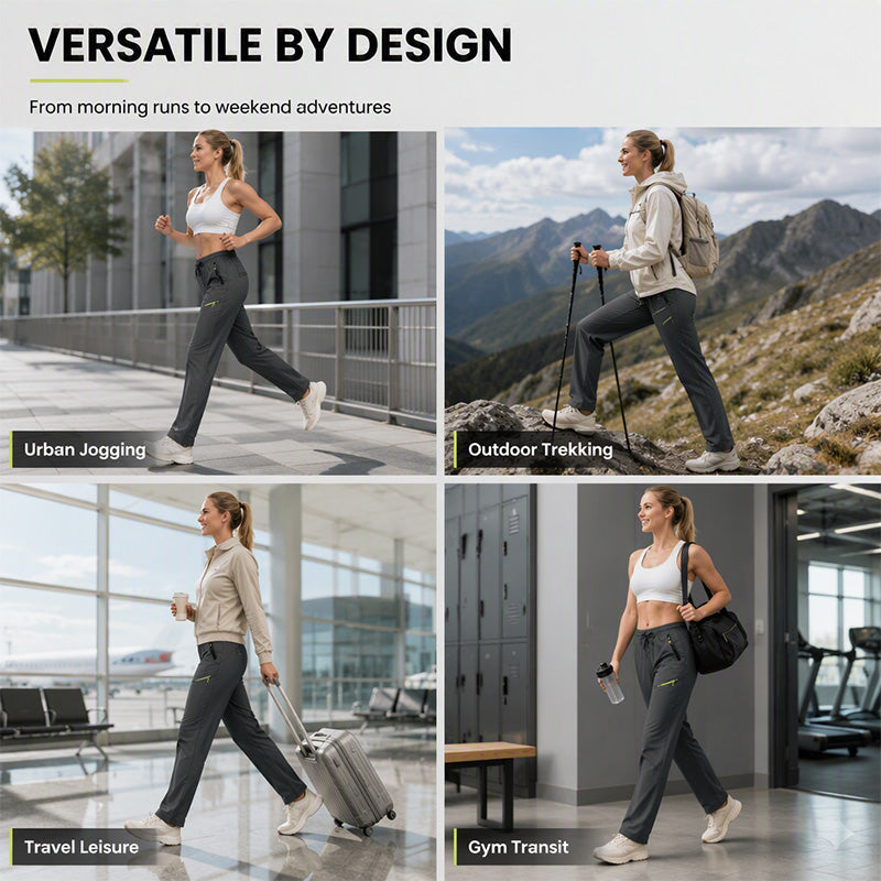 ⌛Limited-Time Offer-Women's Casual Athletic Pants with Zipper Pockets