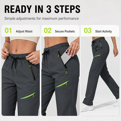 ⌛Limited-Time Offer-Women's Casual Athletic Pants with Zipper Pockets