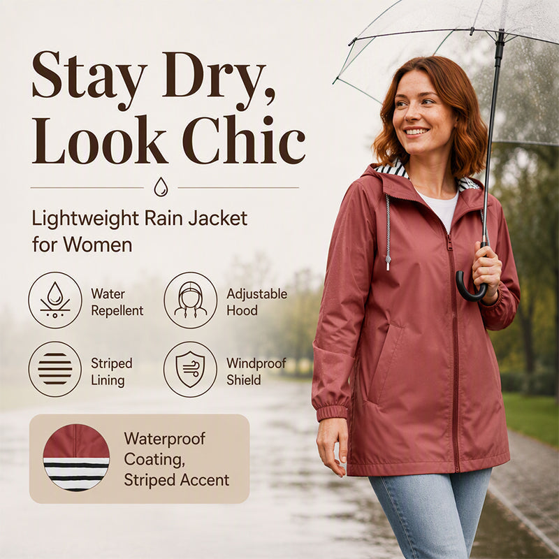 Women's Outdoor Waterproof Hooded Jacket