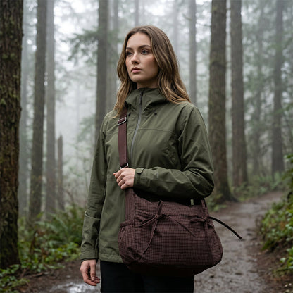 Casual Plaid Slouchy Shoulder Bag