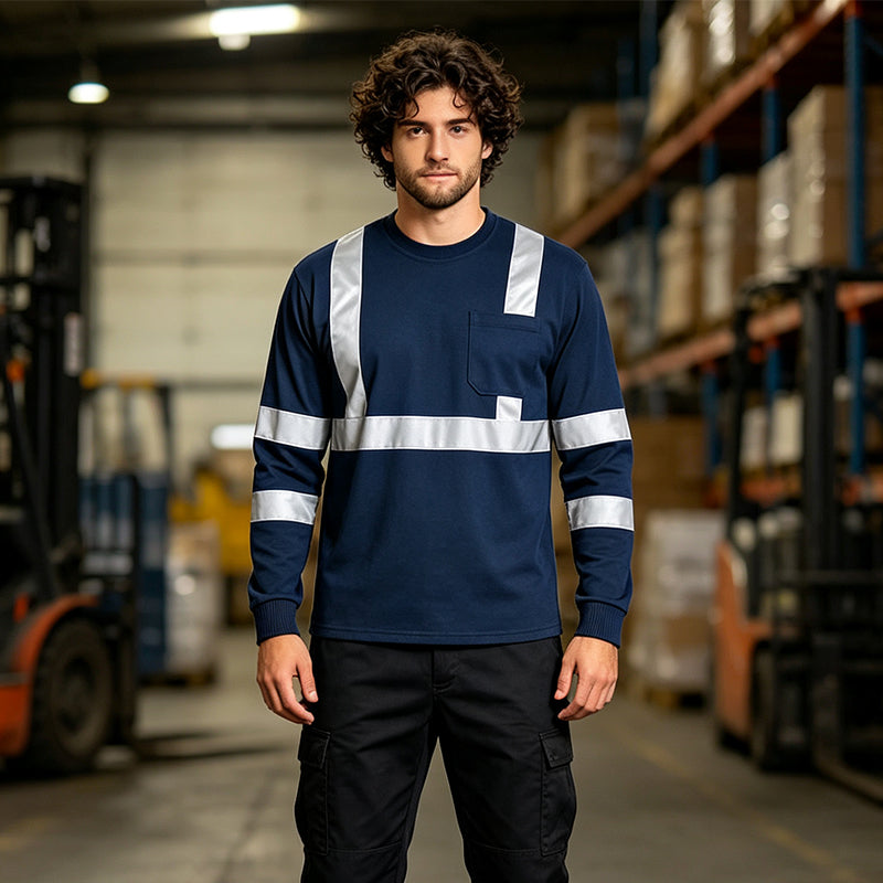 ⌛Limited-Time Offer-Men's High Visibility Reflective Work Top