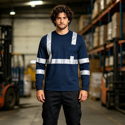 ⌛Limited-Time Offer-Men's High Visibility Reflective Work Top