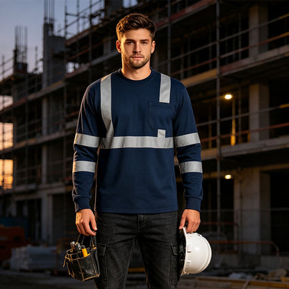 ⌛Limited-Time Offer-Men's High Visibility Reflective Work Top