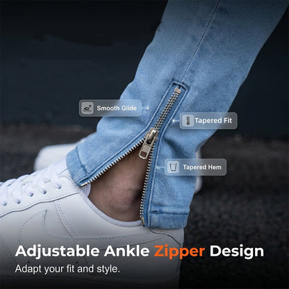 ⌛Limited-Time Offer-Men's Skinny Fit Stretch Cargo Jeans