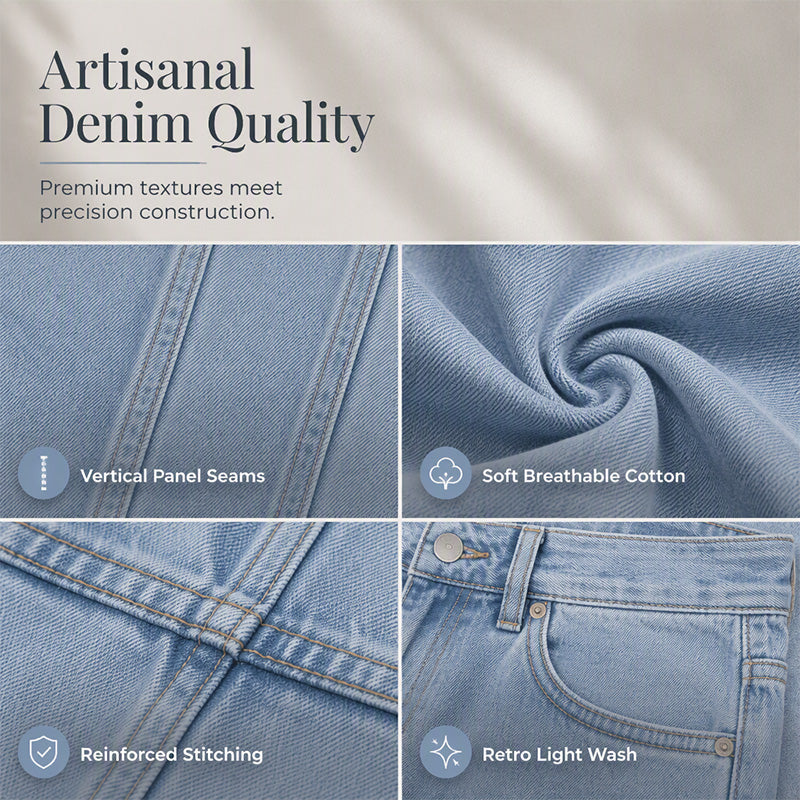 💙Limited-Time Offer-Women's Casual High-Waisted Wide-Leg Jeans