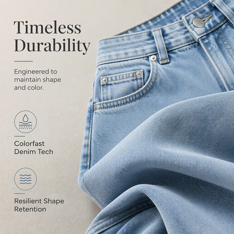 💙Limited-Time Offer-Women's Casual High-Waisted Wide-Leg Jeans