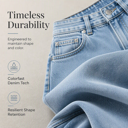 💙Limited-Time Offer-Women's Casual High-Waisted Wide-Leg Jeans