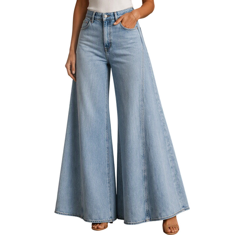 💙Limited-Time Offer-Women's Casual High-Waisted Wide-Leg Jeans