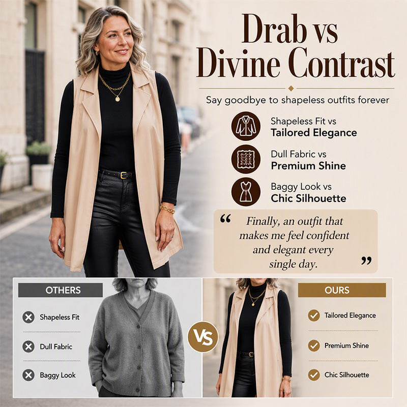⌛Limited-Time Offer-Women's Elegant PU Leather Vest Jacket