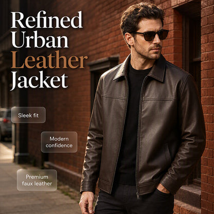 ⌛Limited-Time Offer-Refined Urban Leather Jacket