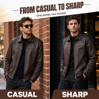 ⌛Limited-Time Offer-Refined Urban Leather Jacket