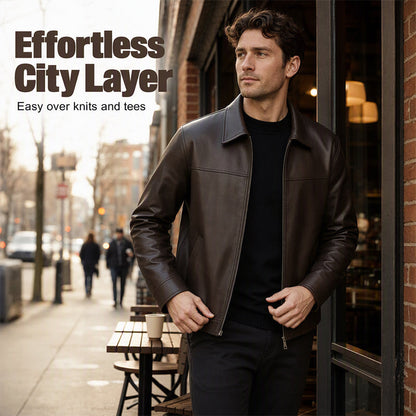 ⌛Limited-Time Offer-Refined Urban Leather Jacket