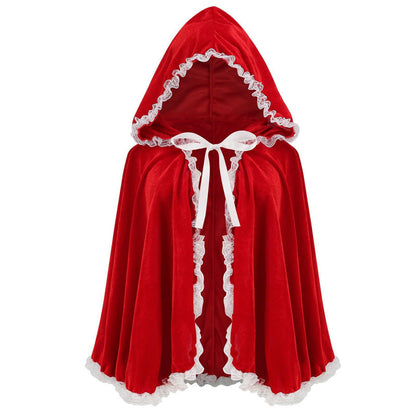 ⌛Limited-Time Offer-Dramatic Hooded Lace Cape