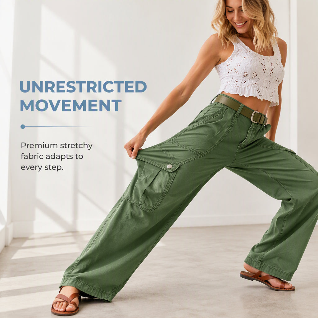 ⌛Limited-Time Offer-Women's Loose Stretchy Cargo Pants