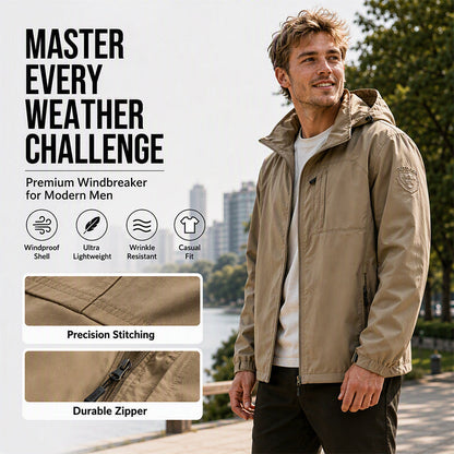 🌧️ Weather-Ready Utility | Men's Waterproof Windproof Multi-Pocket Jacket