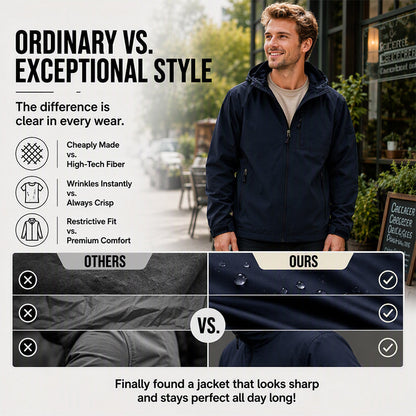 🌧️ Weather-Ready Utility | Men's Waterproof Windproof Multi-Pocket Jacket