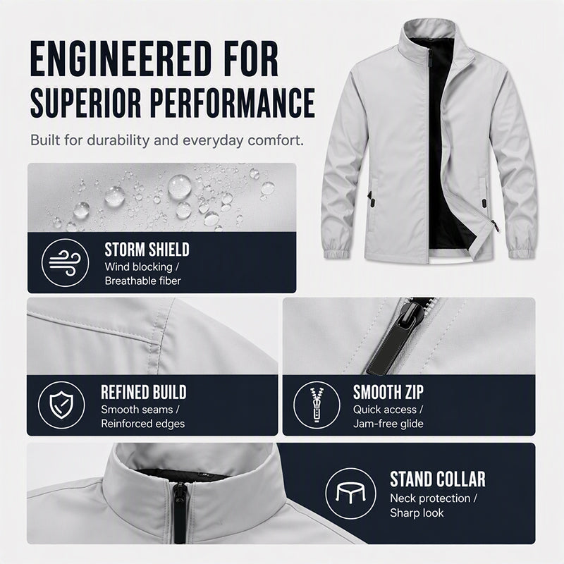 🌧️ Weather-Ready Utility | Men's Waterproof Windproof Multi-Pocket Jacket