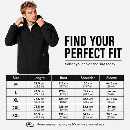 🌧️ Weather-Ready Utility | Men's Waterproof Windproof Multi-Pocket Jacket