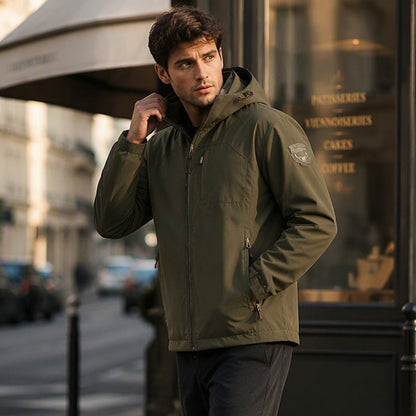 🌧️ Weather-Ready Utility | Men's Waterproof Windproof Multi-Pocket Jacket