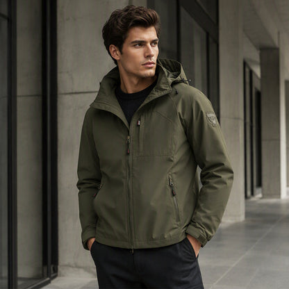 🌧️ Weather-Ready Utility | Men's Waterproof Windproof Multi-Pocket Jacket